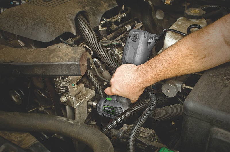 Genesis GCQD38A 3.5 Amp 3/8" Variable Speed Close-Quarter Drill with Non-Slip Grip - Image 2